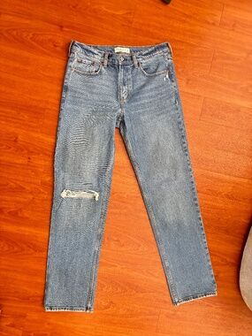 Abercrombie & Fitch Mid Rise 90s Straight Jean Size 8 Long